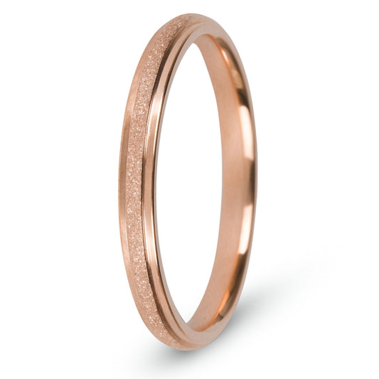 Glitter Minimalistische Ring Rosé Goud