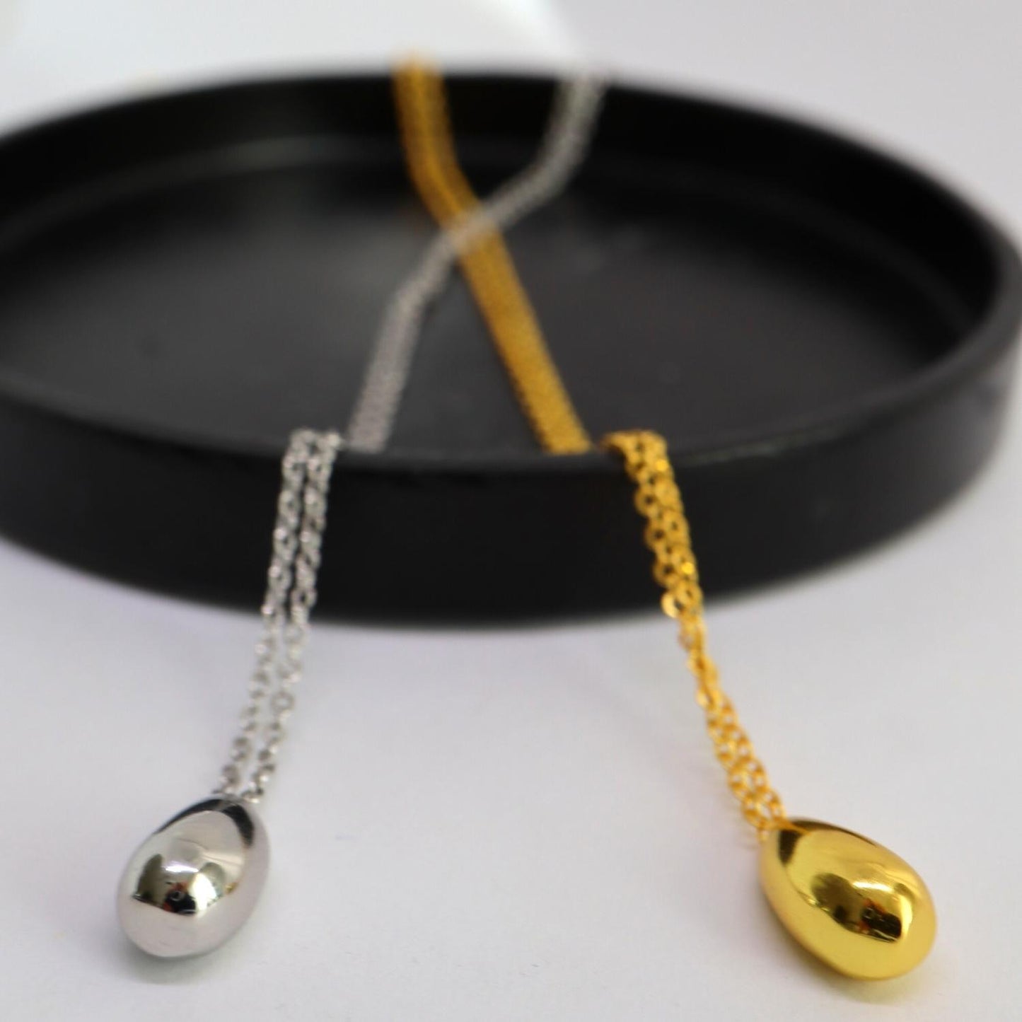 Druppel ketting zilver 925 varianten