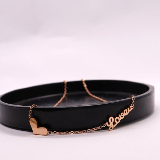 Lovers ketting rosé goud Sfeerbeeld