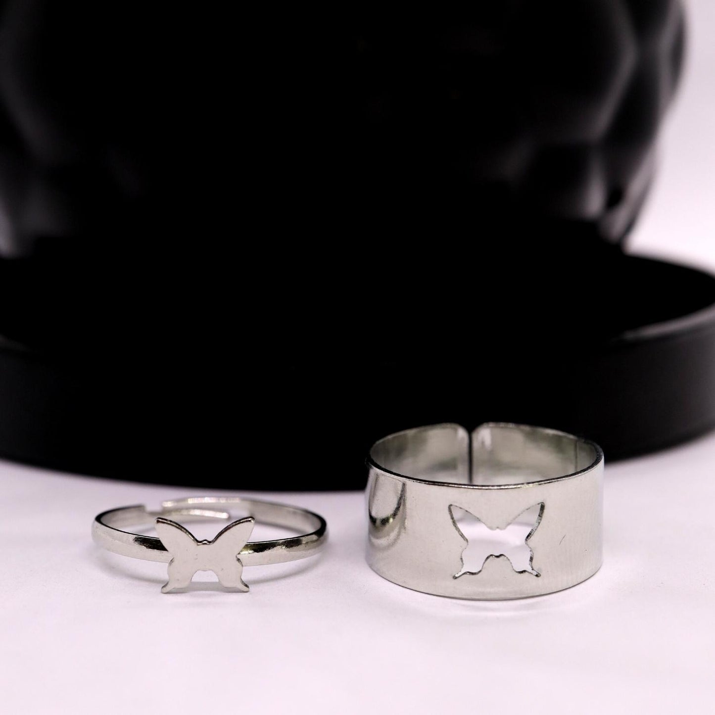 Butterfly Friendship Ring Silver