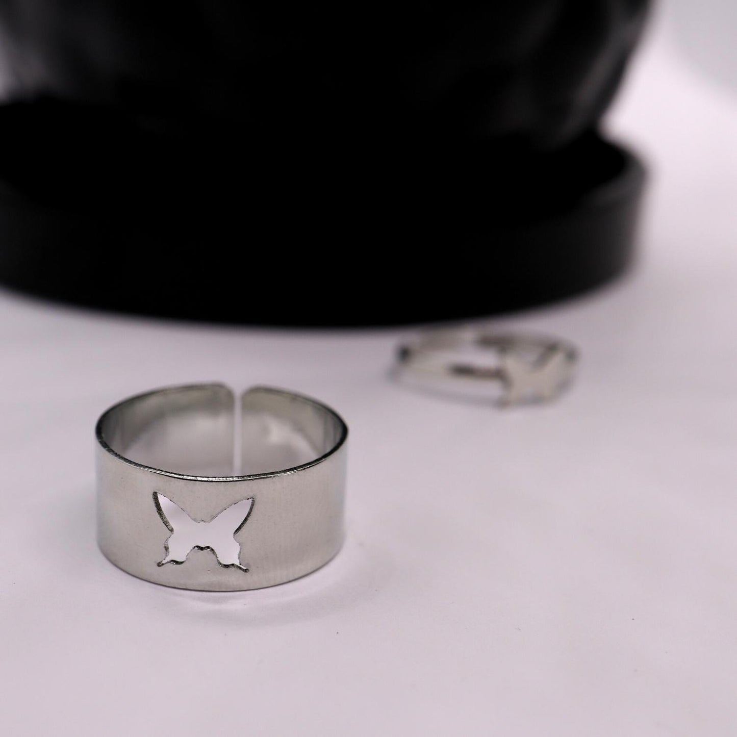 Butterfly Friendship Ring Silver