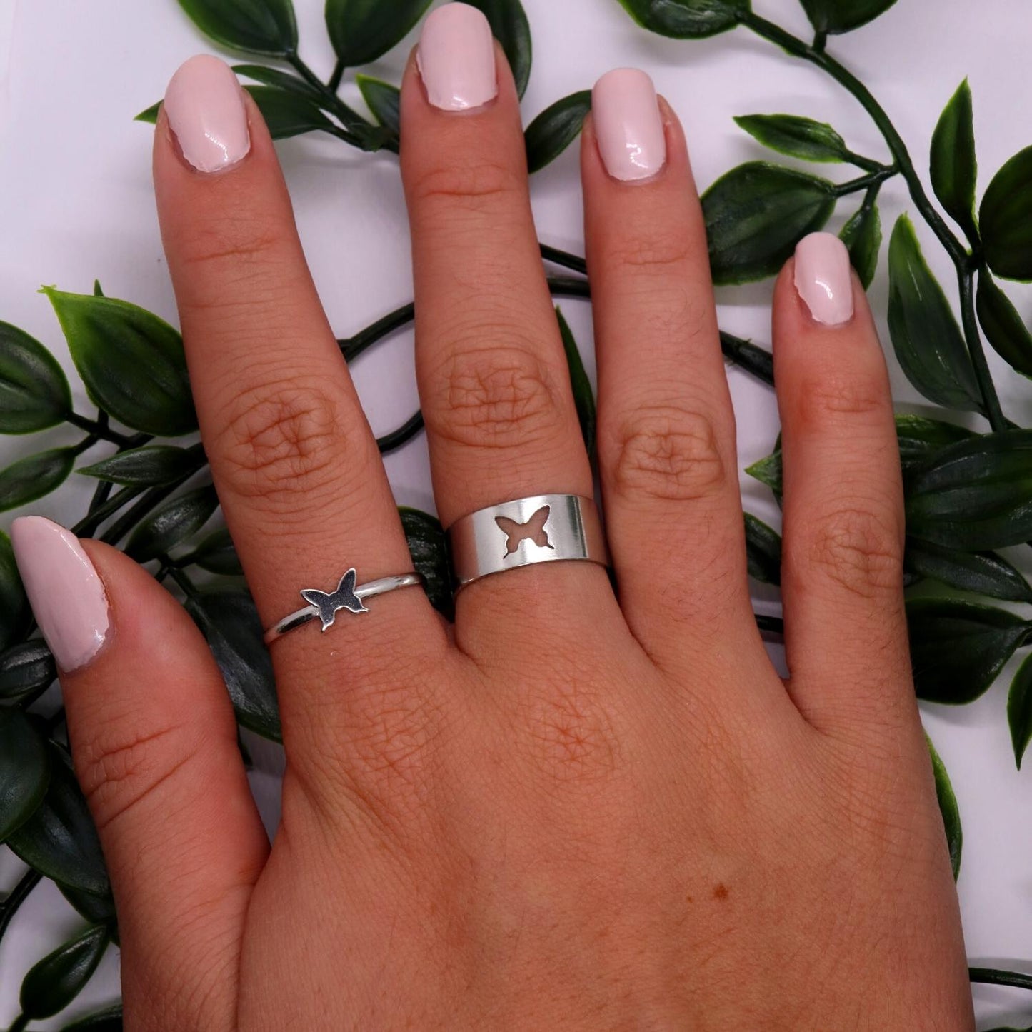 Butterfly Friendship Ring Silver