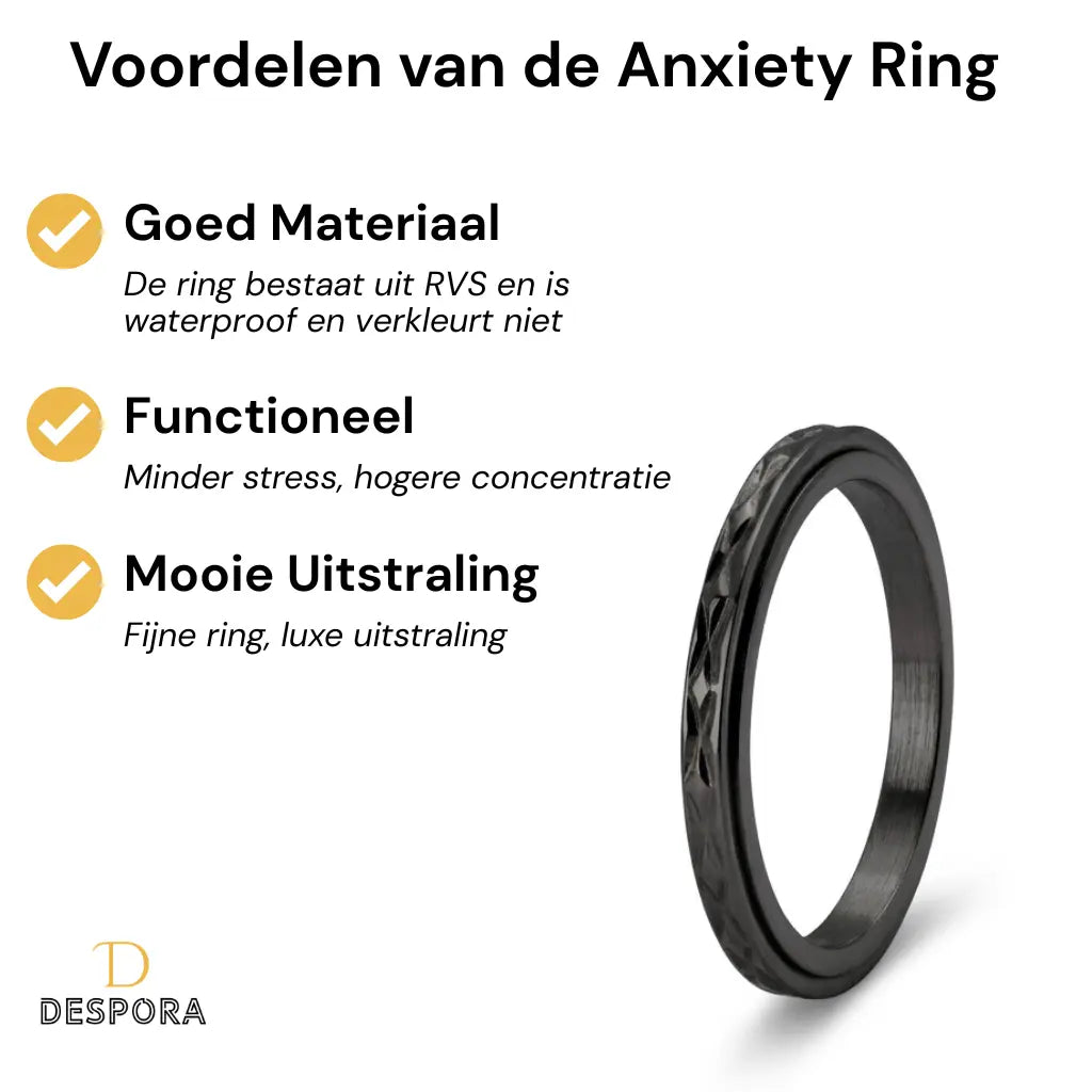Anxiety Ring (Flux) Zwart voordelen