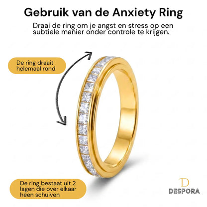Anxiety Ring (Spark) Goud gebruik