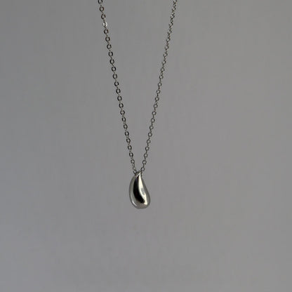 Druppel ketting zilver 925 Sfeerbeeld