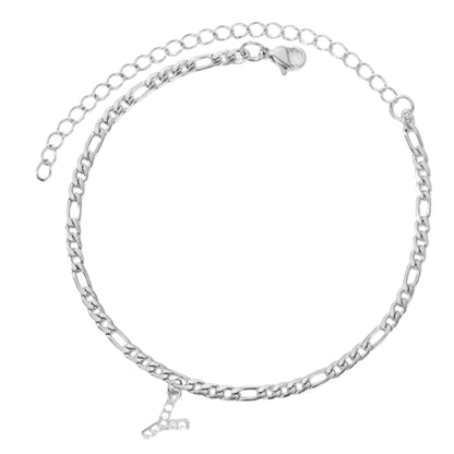 Enkelbandje zilver met letter Y